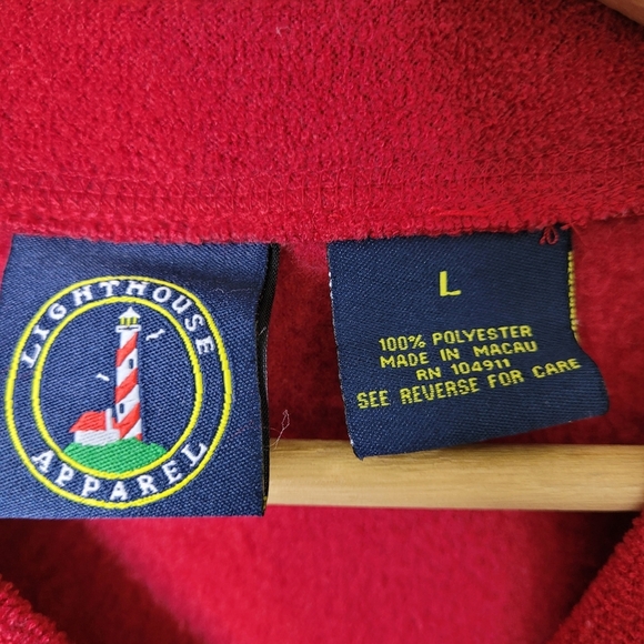 Vintage Bear Hugs Given Here Cozy Fleece Pullover Casual Grandmacore Wholesome L - Picture 6 of 7